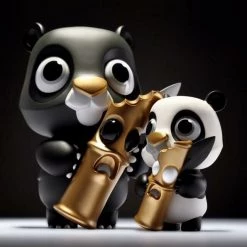 TOY TOKYO Playhouse X Coarse: Pun Pun & Shoot - Bangkok 7" & Siam 4" Vinyl Figure