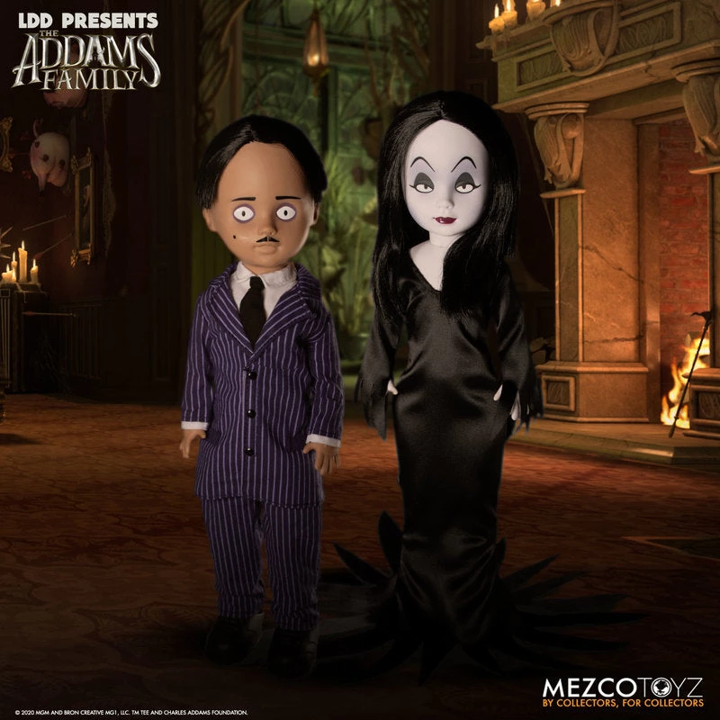 TOY TOKYO MEZCO TOYZ: LDD Presents - The Addams Family: Gomez & Morticia 10" Tall Figure 3 TOY TOKYO MEZCO TOYZ: LDD Presents - The Addams Family: Gomez & Morticia 10" Tall Figure