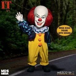 TOY TOKYO MEZCO TOYZ: MDS Mega Scale - IT (1990) Talking Pennywise 15" Tall Figure