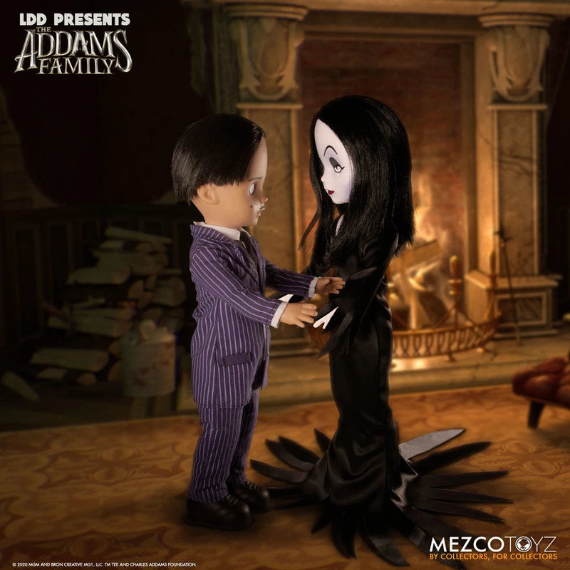 TOY TOKYO MEZCO TOYZ: LDD Presents - The Addams Family: Gomez & Morticia 10" Tall Figure 4 TOY TOKYO MEZCO TOYZ: LDD Presents - The Addams Family: Gomez & Morticia 10" Tall Figure