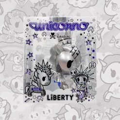 TOY TOKYO Tokidoki - Liberty Unicorno Taxi Silver NYCC 2018 Exclusive 3" Vinyl Figure