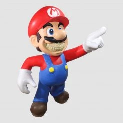 TOY TOKYO Ron English X MINDstyle: Popaganda - Mario Grin 4 Foot Statue Red Figure