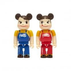 TOY TOKYO MEDICOM TOY: BE@RBRICK - Peko-chan & Poko-chan Hello Version 2 Pack 100%