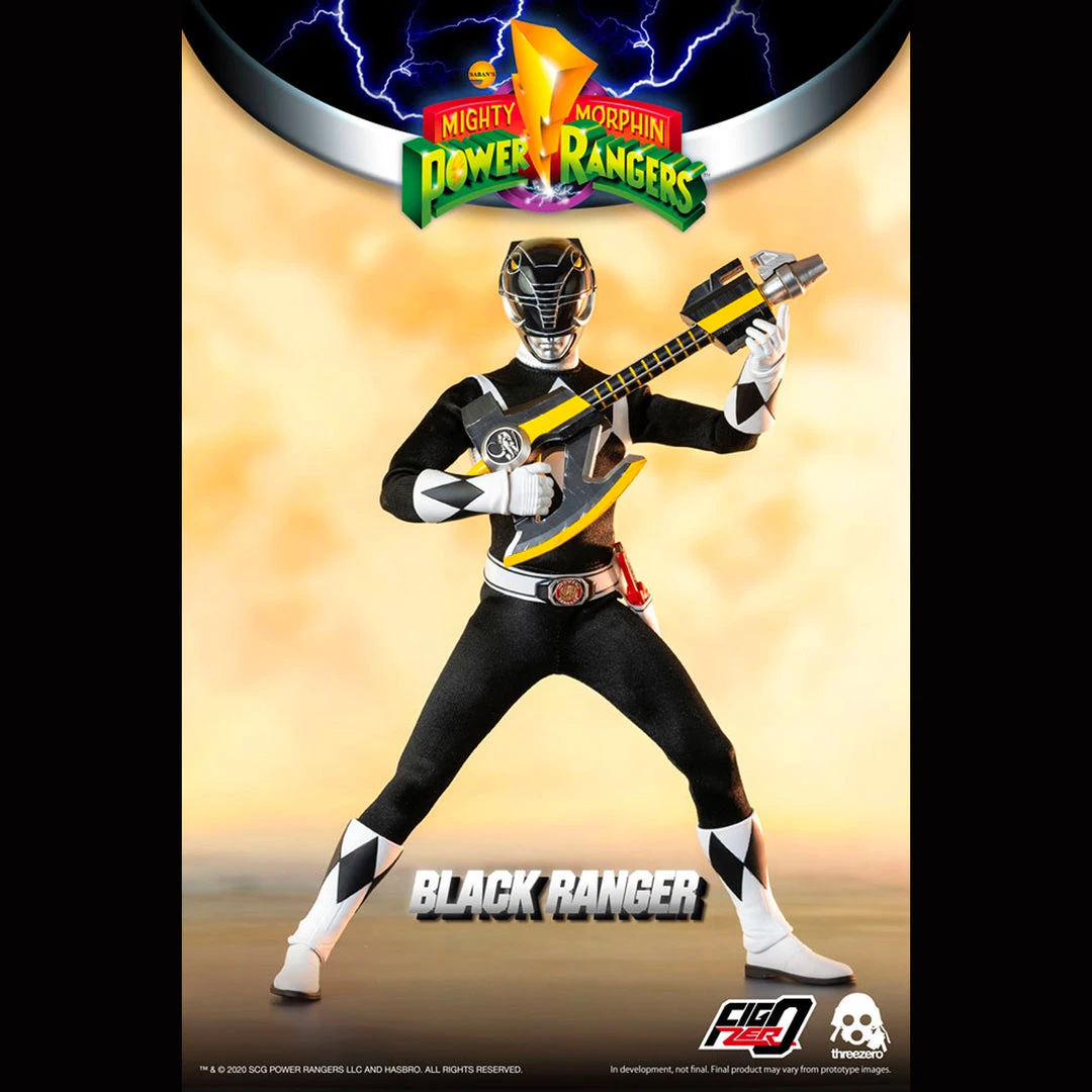 TOY TOKYO Threezero X FigZero: Mighty Morphin Power Rangers - Black Ranger 12" Tall Figure 3 TOY TOKYO Threezero X FigZero: Mighty Morphin Power Rangers - Black Ranger 12" Tall Figure