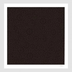 TOY TOKYO Takashi Murakami - Black Flowers Square Print Limited Edition Of 300