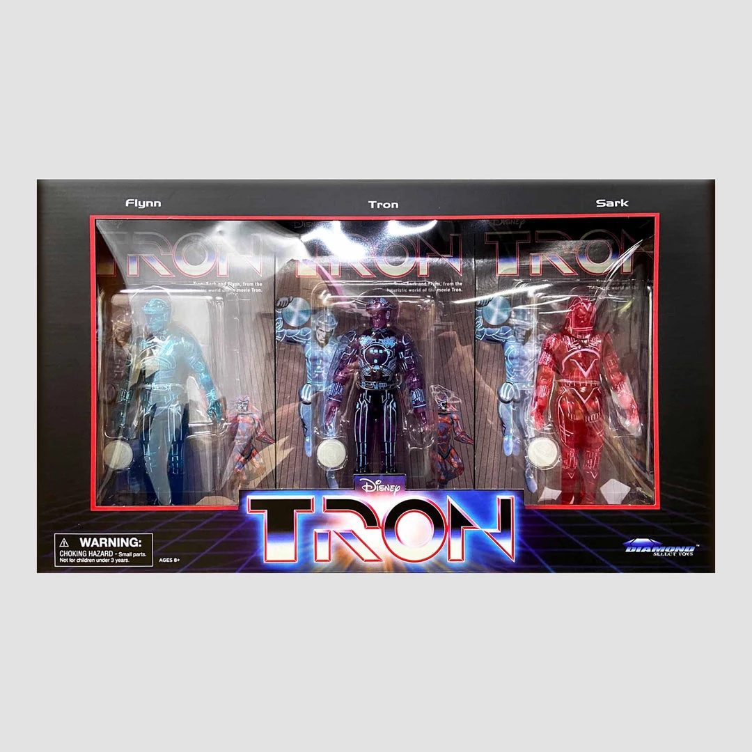 DISNEY Diamond Select Toys: Tron Boxed Set Of 3 SDCC 2021 PX Exclusive NEW ARRIVALS 4 DISNEY Diamond Select Toys: Tron Boxed Set Of 3 SDCC 2021 PX Exclusive NEW ARRIVALS