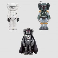 TOY TOKYO KAWS - Star Wars Set Of 3 Vader, Stormtrooper, Boba Fett Companion, 2007-2013