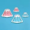 TOY TOKYO KAWS: Holiday - JAPAN Mount Fuji Ceramic Plate Set Of 4 Multicolor