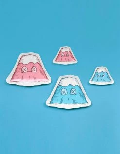 TOY TOKYO KAWS: Holiday - JAPAN Mount Fuji Ceramic Plate Set Of 4 Multicolor