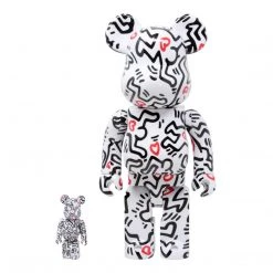 TOY TOKYO MEDICOM TOY: BE@RBRICK - Keith Haring #8 100% & 400%