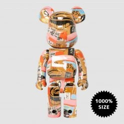 TOY TOKYO MEDICOM TOY: BE@RBRICK - Andy Warhol X Jean-Michel Basquiat #2 1000%