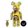 TOY TOKYO MEDICOM TOY: BE@RBRICK - Andy Warhol X Jean-Michel Basquiat #3 100% & 400%
