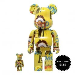 TOY TOKYO MEDICOM TOY: BE@RBRICK - Andy Warhol X Jean-Michel Basquiat #3 100% & 400%