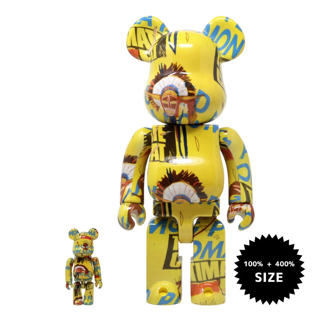 TOY TOKYO MEDICOM TOY: BE@RBRICK - Andy Warhol X Jean-Michel Basquiat #3 100% & 400% 3 TOY TOKYO MEDICOM TOY: BE@RBRICK - Andy Warhol X Jean-Michel Basquiat #3 100% & 400%