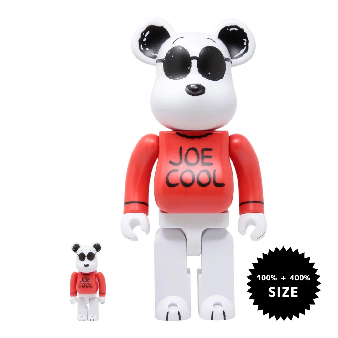 TOY TOKYO MEDICOM TOY: BE@RBRICK - Peanuts Joe Cool Snoopy 100% & 400% 3 TOY TOKYO MEDICOM TOY: BE@RBRICK - Peanuts Joe Cool Snoopy 100% & 400%