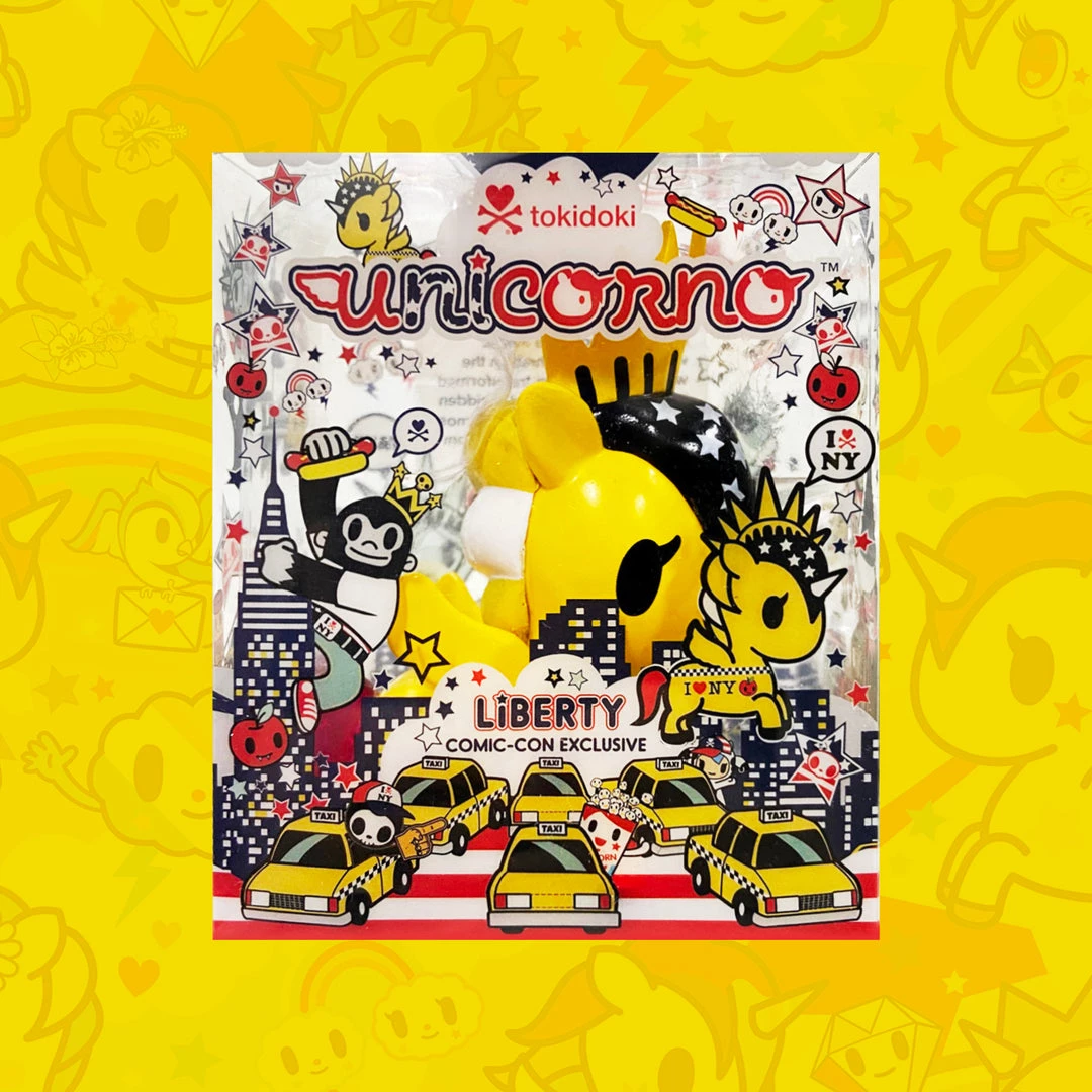 TOY TOKYO NEW ARRIVALS Tokidoki - Liberty Unicorno Taxi Yellow NYCC 2017 Exclusive 3" Vinyl Figure 3 TOY TOKYO NEW ARRIVALS Tokidoki - Liberty Unicorno Taxi Yellow NYCC 2017 Exclusive 3" Vinyl Figure