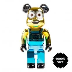 TOY TOKYO MEDICOM TOY: BE@RBRICK - Minions Dave Chrome 1000%