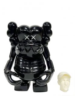 TOY TOKYO KAWS X Bounty Hunter - Skull Kun Black, 2006