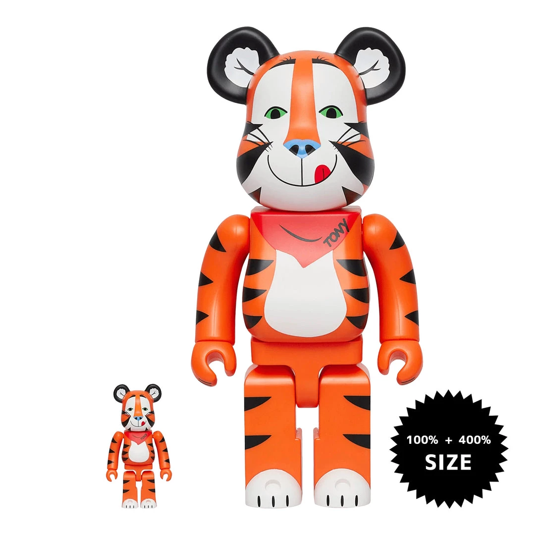 TOY TOKYO MEDICOM TOY: BE@RBRICK - Tony The Tiger Vintage 100% & 400% 3 TOY TOKYO MEDICOM TOY: BE@RBRICK - Tony The Tiger Vintage 100% & 400%