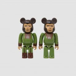 TOY TOKYO MEDICOM TOY: BE@RBRICK - Planet Of The Apes Cornelius & Zira 2 Pack 100%