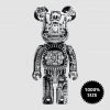 TOY TOKYO MEDICOM TOY: BE@RBRICK - H.R. Giger Black Chrome 1000%