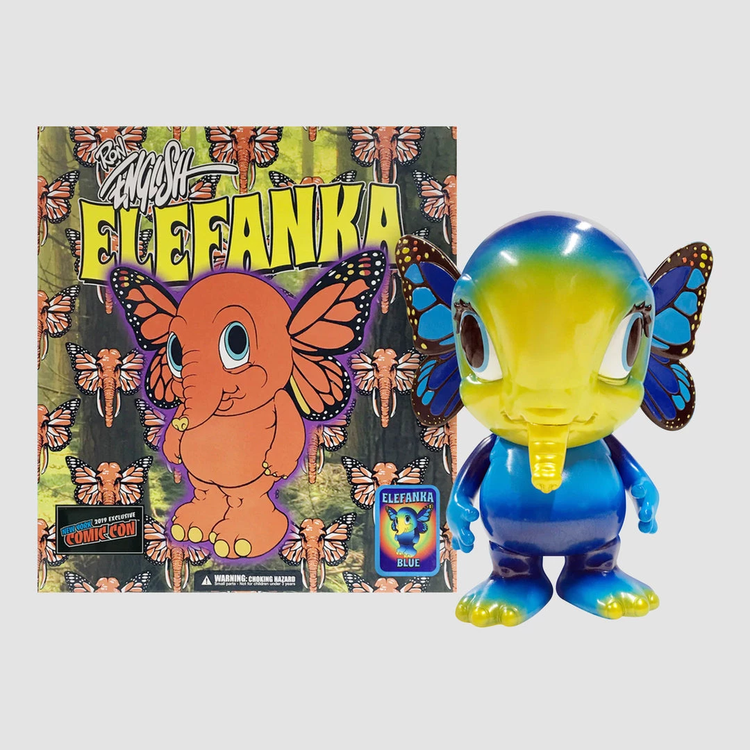TOY TOKYO Ron English X Pop Life: Popaganda - Elefanka 8" Blue NYCC 2019 Exclusive 3 TOY TOKYO Ron English X Pop Life: Popaganda - Elefanka 8" Blue NYCC 2019 Exclusive