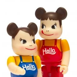 TOY TOKYO MEDICOM TOY: BE@RBRICK - Peko-chan & Poko-chan Hello Version 2 Pack 100%