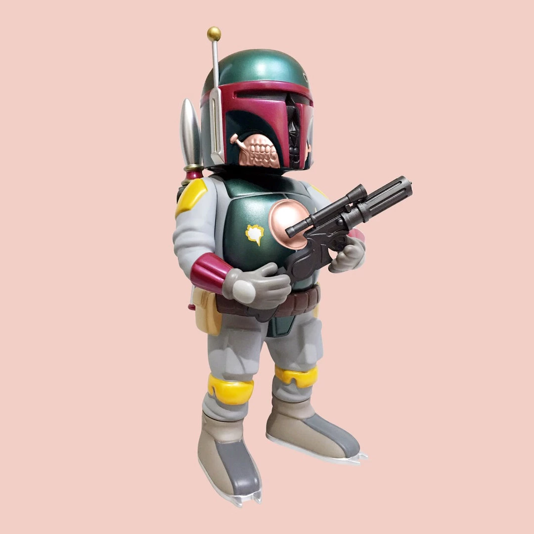 Ron English X Made By Monsters: Pop Art Series - Iron Skin Boba Fett Grin Toy Tokyo Exclusive 1 Blind Bag Figure 16 Ron English X Made By Monsters: Pop Art Series - Iron Skin Boba Fett Grin Toy Tokyo Exclusive 1 Blind Bag Figure