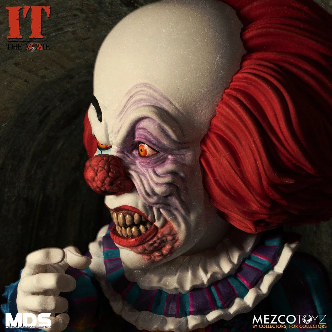 TOY TOKYO Mezco Toyz: MDS Mega Scale - IT (1990) Deluxe Pennywise 6" Tall Figure 8 TOY TOKYO Mezco Toyz: MDS Mega Scale - IT (1990) Deluxe Pennywise 6" Tall Figure