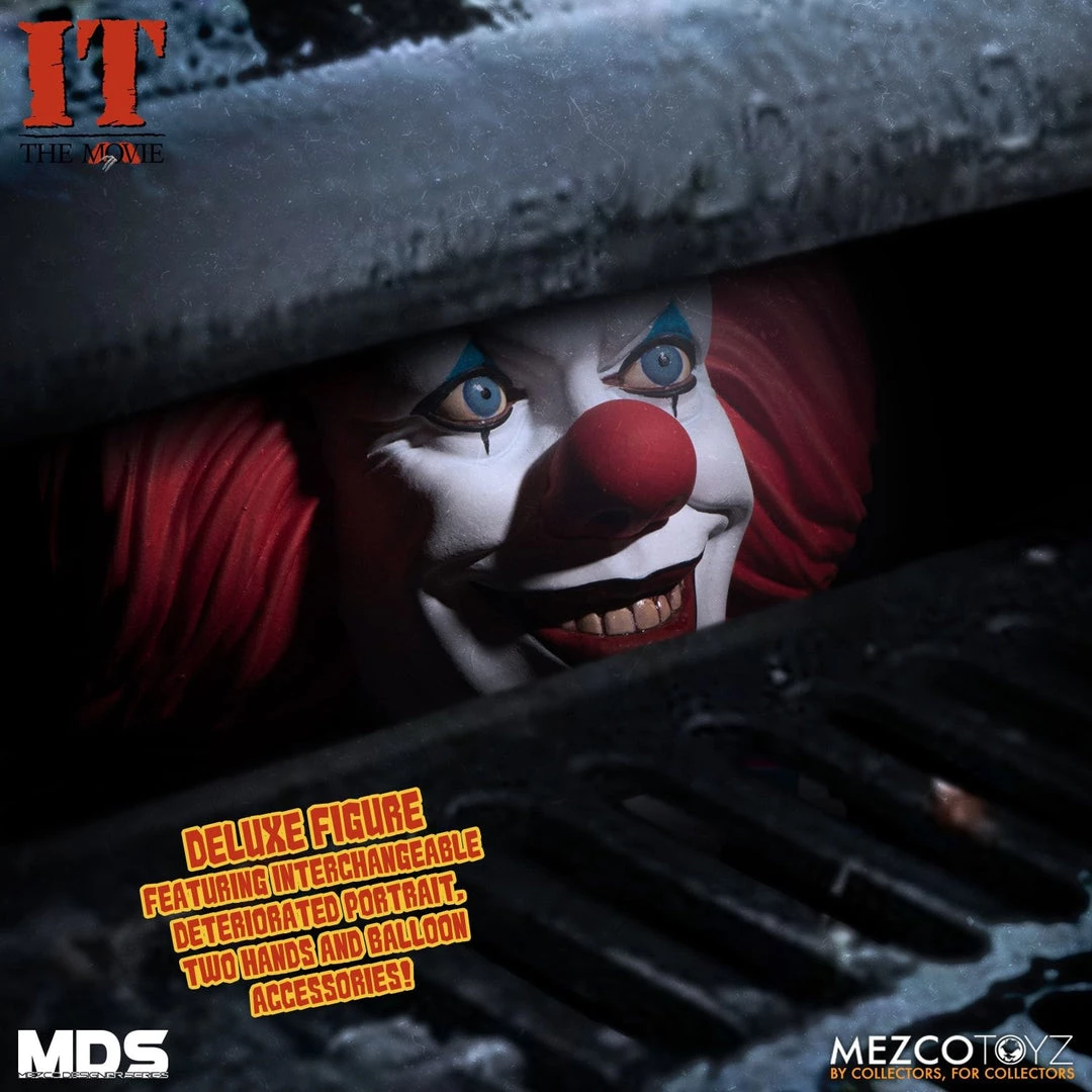 TOY TOKYO Mezco Toyz: MDS Mega Scale - IT (1990) Deluxe Pennywise 6" Tall Figure 9 TOY TOKYO Mezco Toyz: MDS Mega Scale - IT (1990) Deluxe Pennywise 6" Tall Figure