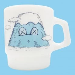 TOY TOKYO KAWS: Holiday - JAPAN Mount Fuji Fire King Mug Set Of 2 Multicolor