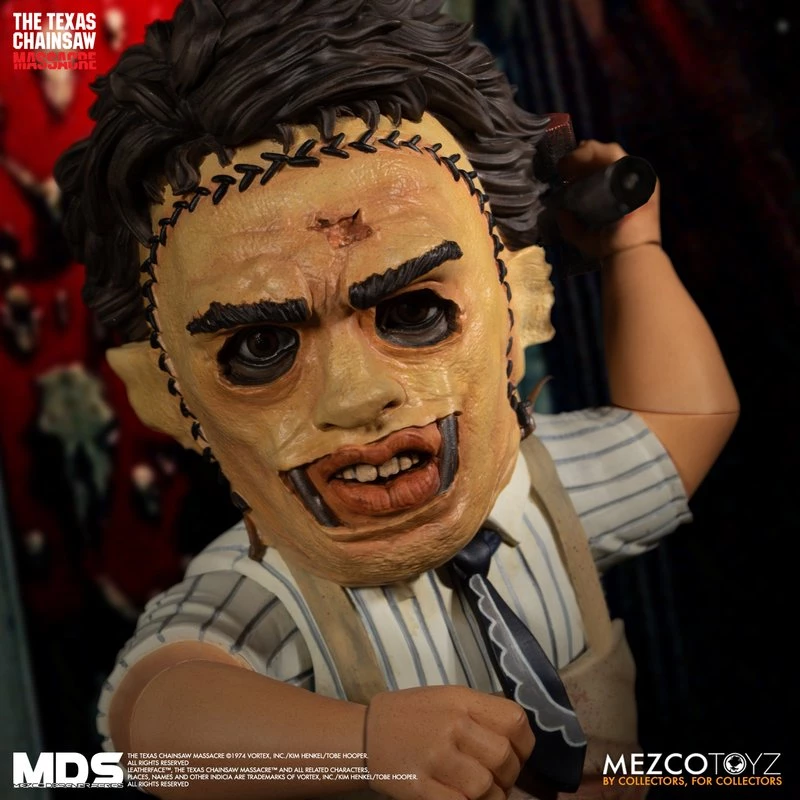 TOY TOKYO MEZCO TOYZ: MDS - The Texas Chainsaw Massacre (1974): Leatherface 6" Tall Figure 2 TOY TOKYO MEZCO TOYZ: MDS - The Texas Chainsaw Massacre (1974): Leatherface 6" Tall Figure